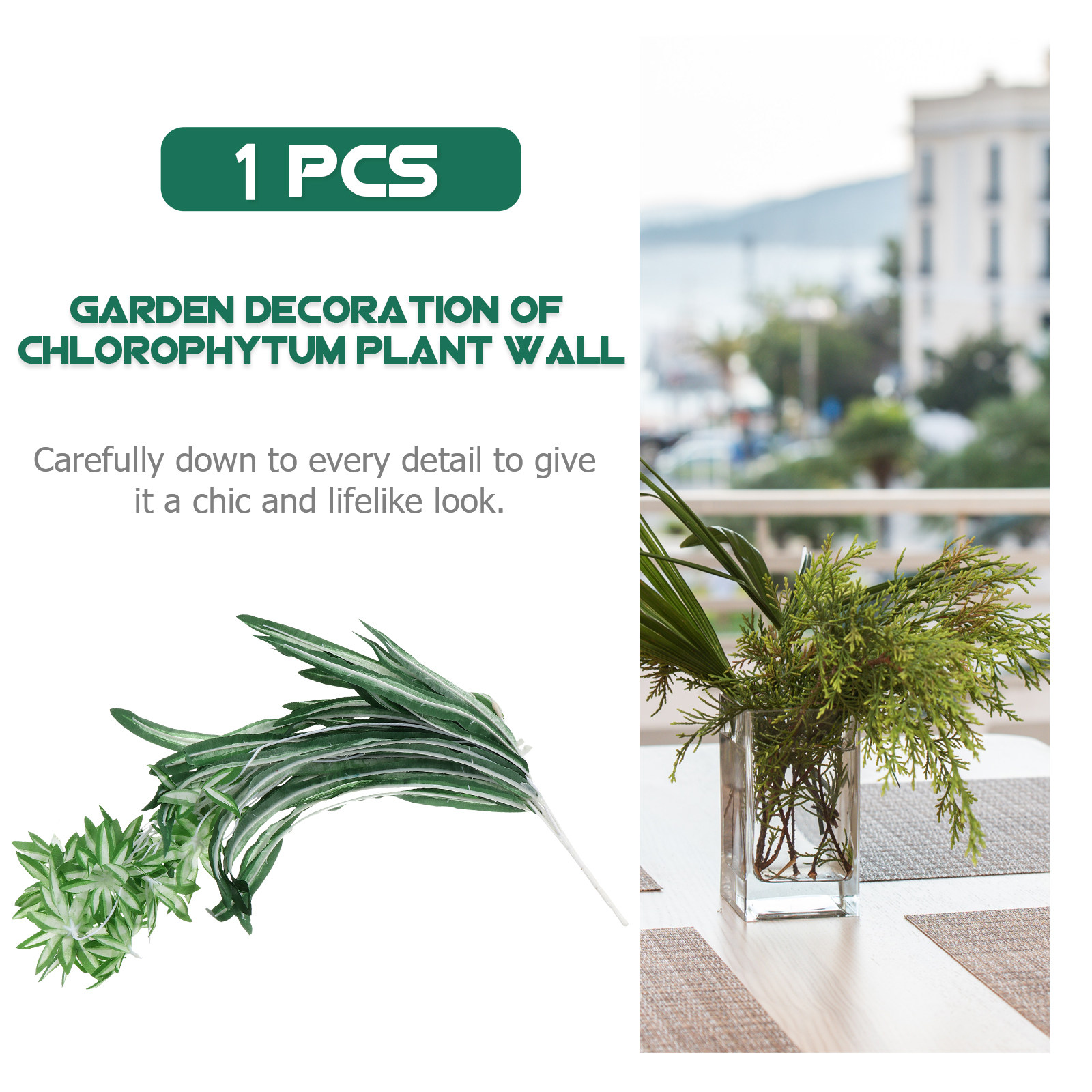 1Pcs Artificial Chlorophytum P - đánh giá và giá Spider Plant Hanging