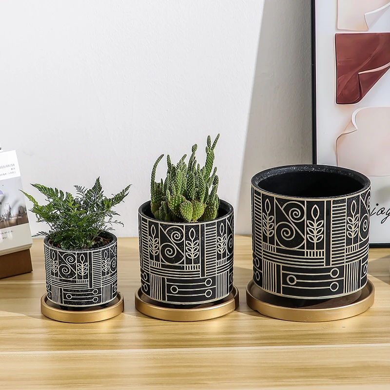 Simple Cylindrical Ceramic Flo - đánh giá và giá Aloe Vera Pot